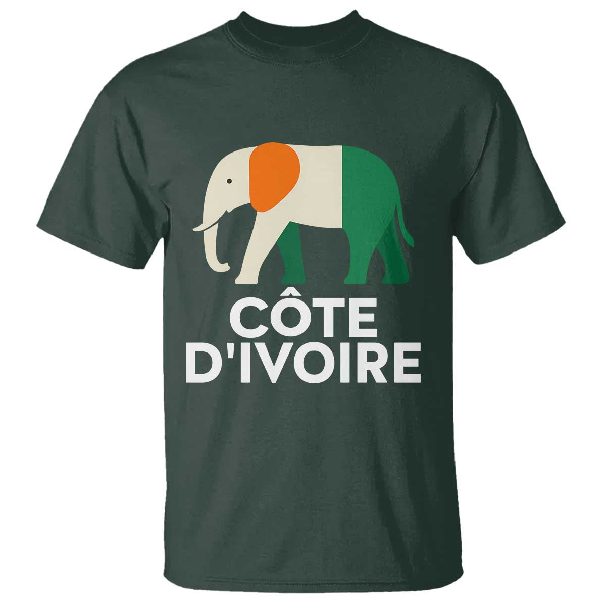 Proud Côte d'Ivoire Elephant Ivory Coast Flag T Shirt Ivorian Pride Retro Souvenir