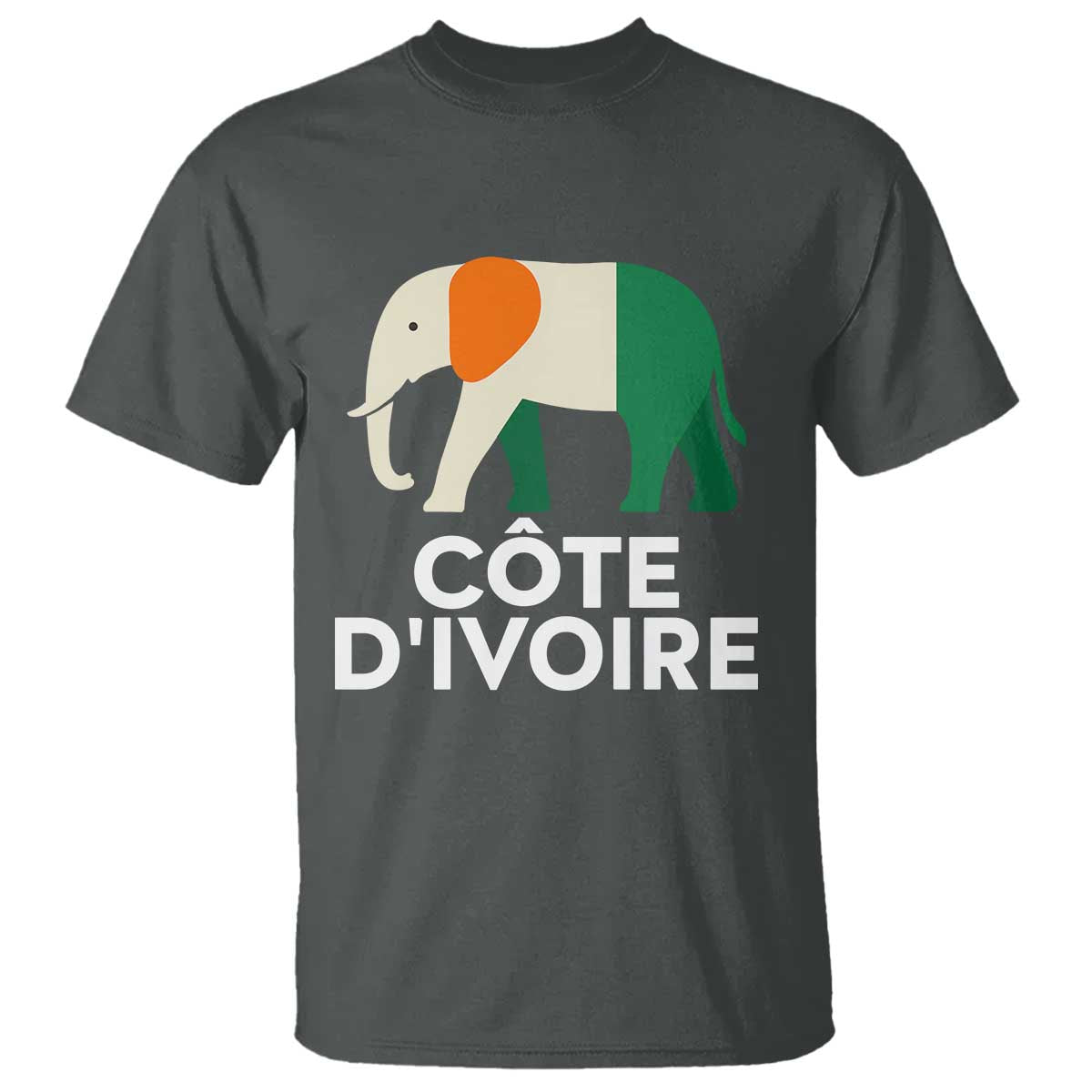 Proud Côte d'Ivoire Elephant Ivory Coast Flag T Shirt Ivorian Pride Retro Souvenir