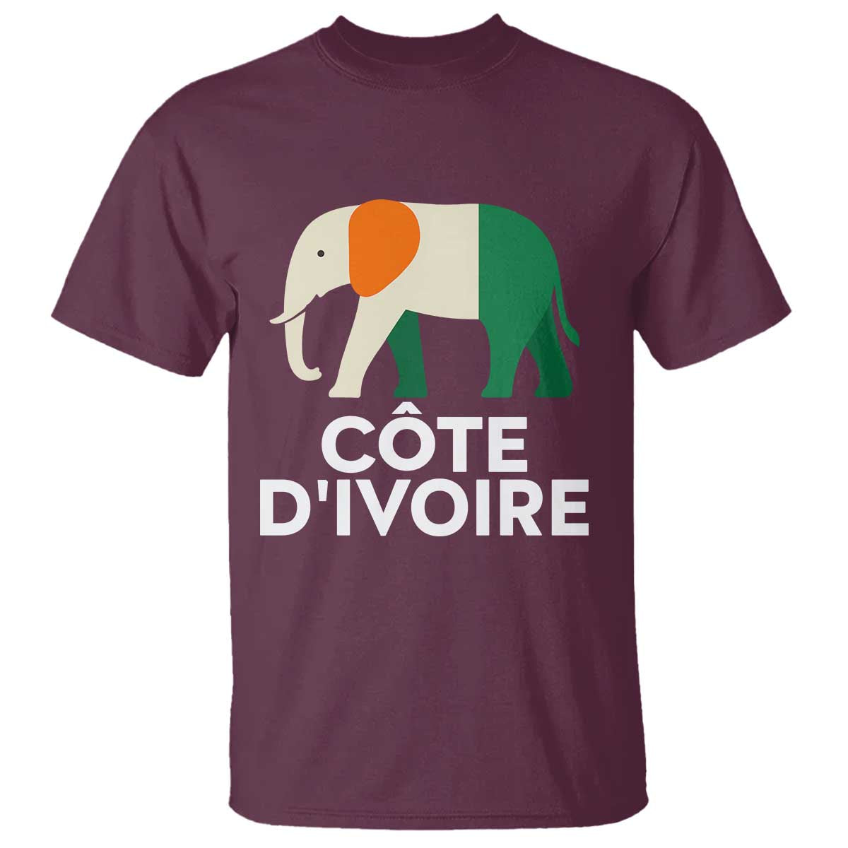 Proud Côte d'Ivoire Elephant Ivory Coast Flag T Shirt Ivorian Pride Retro Souvenir