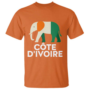Proud Côte d'Ivoire Elephant Ivory Coast Flag T Shirt Ivorian Pride Retro Souvenir