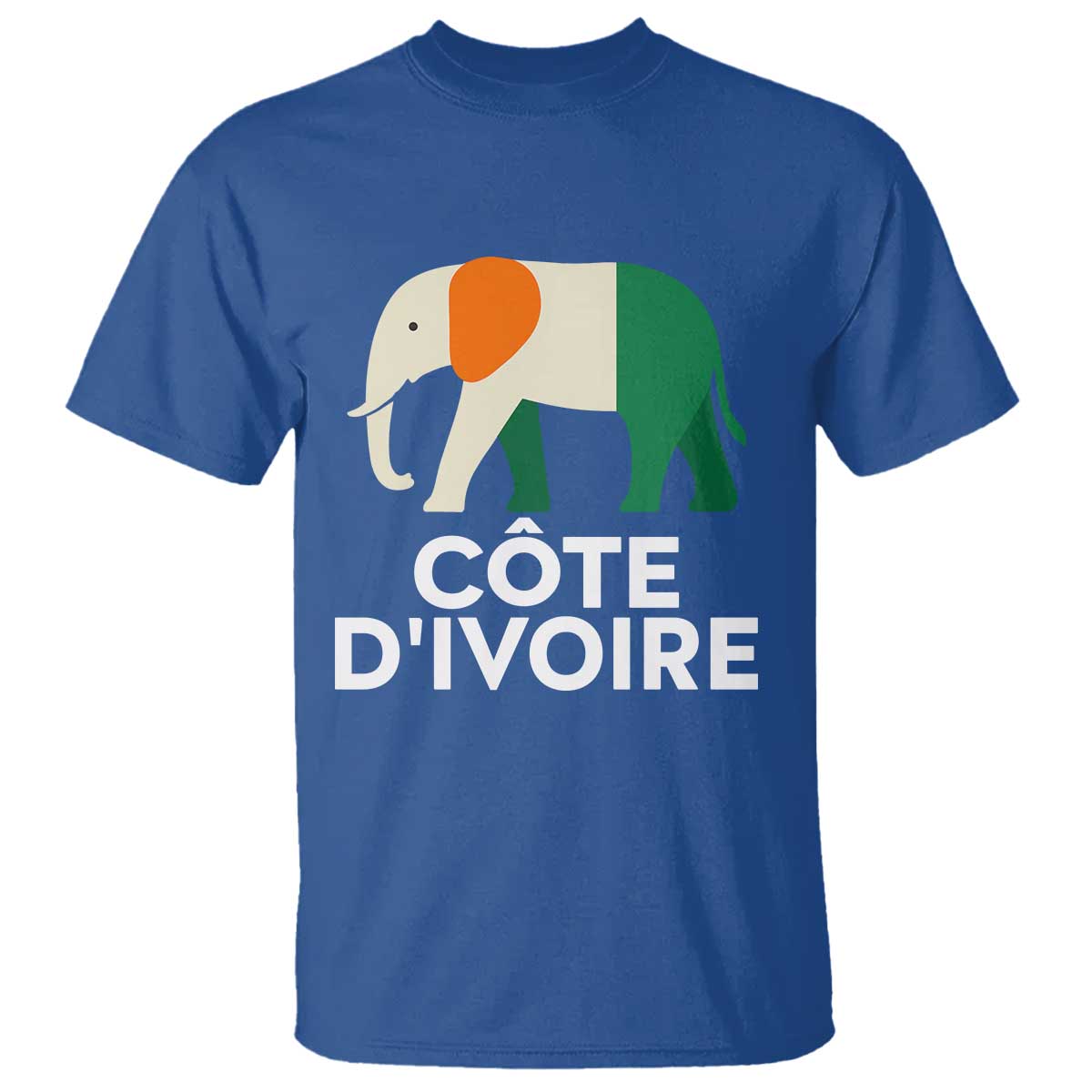 Proud Côte d'Ivoire Elephant Ivory Coast Flag T Shirt Ivorian Pride Retro Souvenir