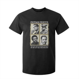 Freedom Fighters Heritage T Shirt For Kid Malcolm X Marcus Garvey Huey P Newton Steve Biko Revolution - African Pride