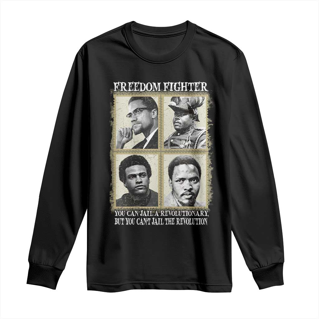 Freedom Fighters Heritage Long Sleeve Shirt Malcolm X Marcus Garvey Huey P Newton Steve Biko Revolution - African Pride