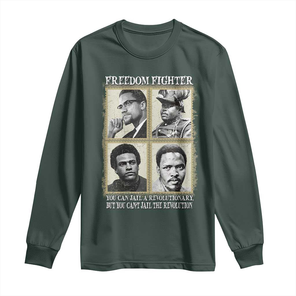 Freedom Fighters Heritage Long Sleeve Shirt Malcolm X Marcus Garvey Huey P Newton Steve Biko Revolution - African Pride