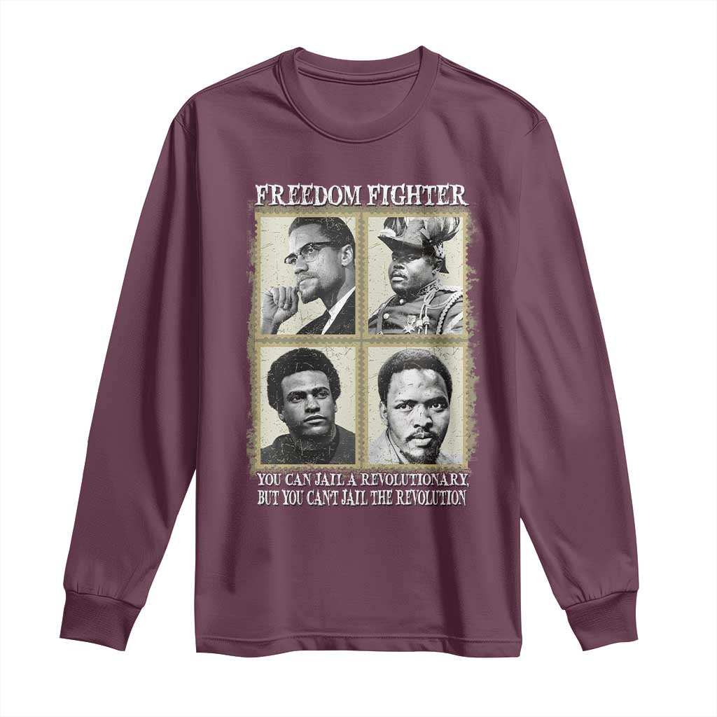 Freedom Fighters Heritage Long Sleeve Shirt Malcolm X Marcus Garvey Huey P Newton Steve Biko Revolution - African Pride
