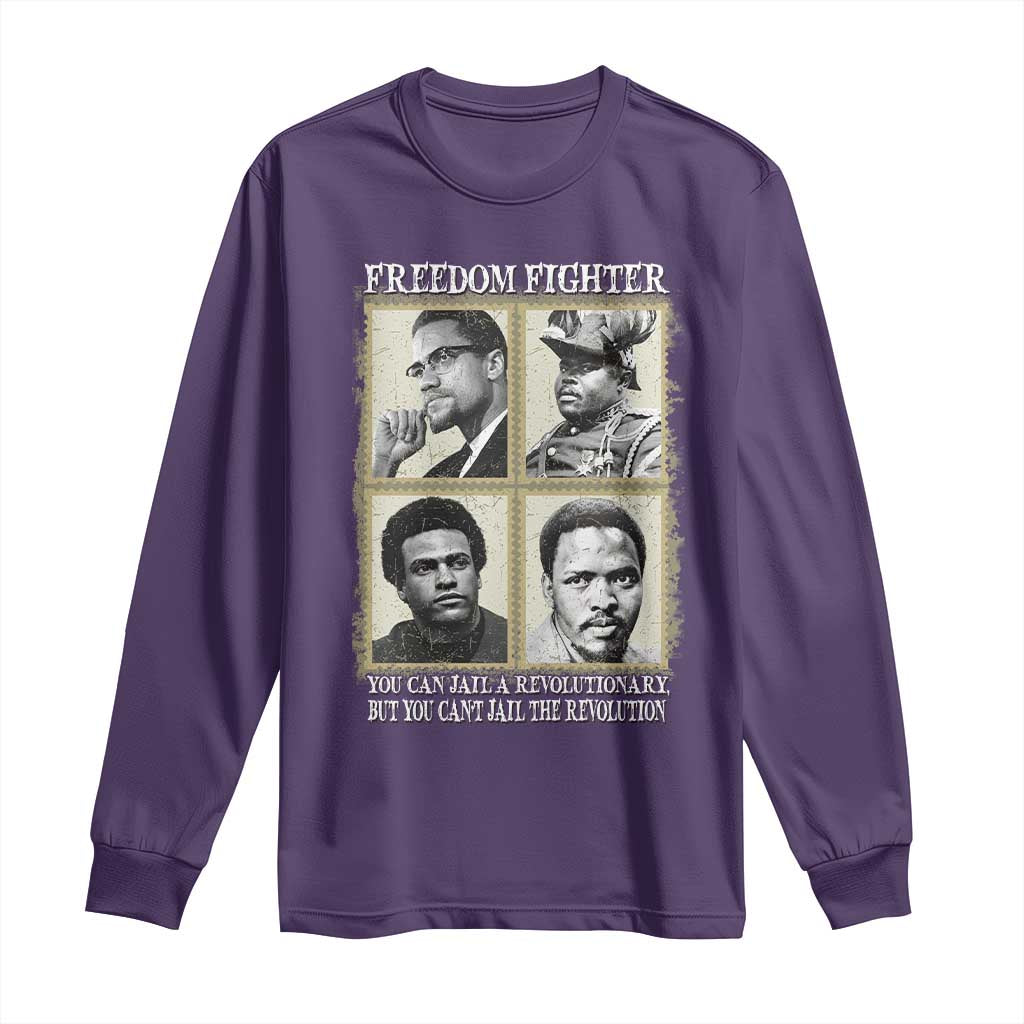 Freedom Fighters Heritage Long Sleeve Shirt Malcolm X Marcus Garvey Huey P Newton Steve Biko Revolution - African Pride