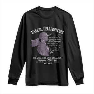 Harlem Hellfighters Tribute Long Sleeve Shirt 369th Infantry Regiment Military Soldiers Vintage - African Pride