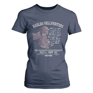 Harlem Hellfighters Tribute T Shirt For Women 369th Infantry Regiment Military Soldiers Vintage - African Pride