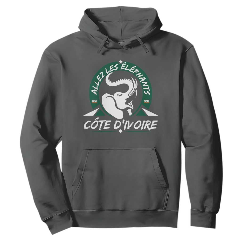 Allez Les Elephants Cote d'Ivoire Soccer Fan Hoodie Ivory Coast Pride Football Lovers