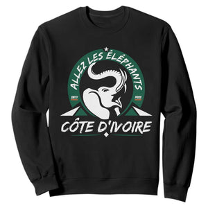 Allez Les Elephants Cote d'Ivoire Soccer Fan Sweatshirt Ivory Coast Pride Football Lovers