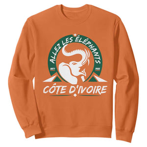 Allez Les Elephants Cote d'Ivoire Soccer Fan Sweatshirt Ivory Coast Pride Football Lovers