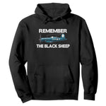 Corsair WWII History Hoodie Black Sheep Squadron Pilot