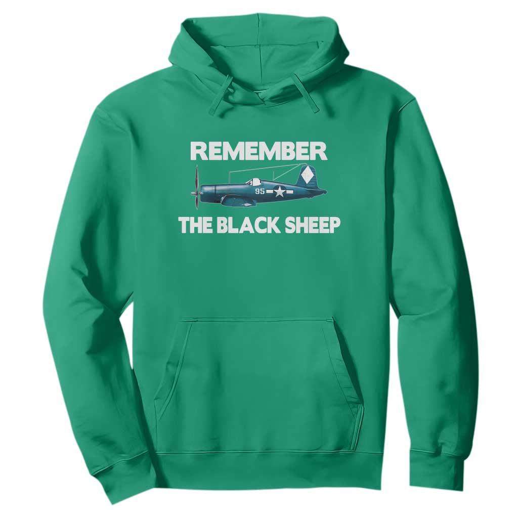 Corsair WWII History Hoodie Black Sheep Squadron Pilot