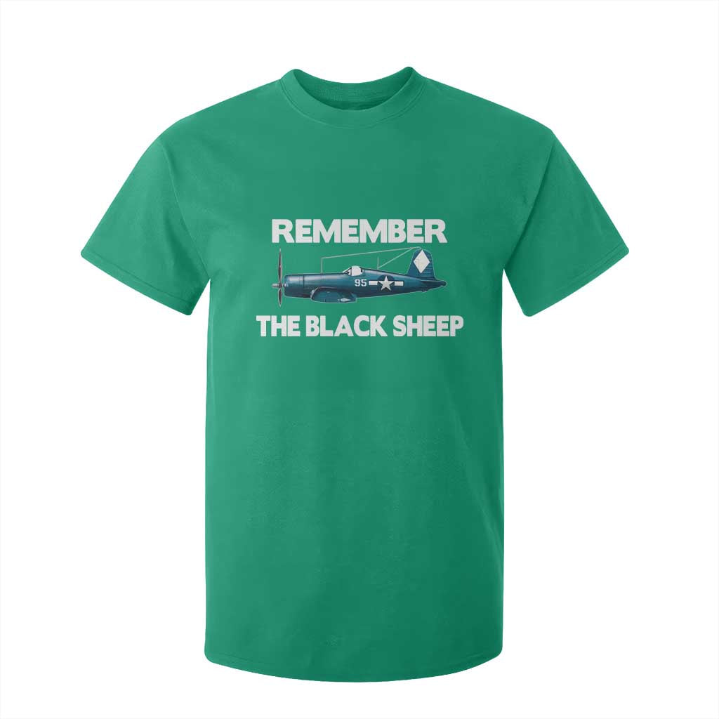 Corsair WWII History T Shirt For Kid Black Sheep Squadron Pilot