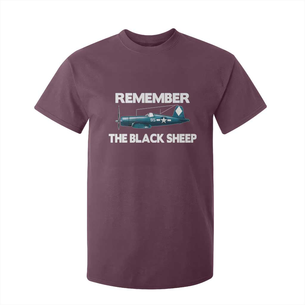 Corsair WWII History T Shirt For Kid Black Sheep Squadron Pilot