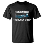 Corsair WWII History T Shirt Black Sheep Squadron Pilot