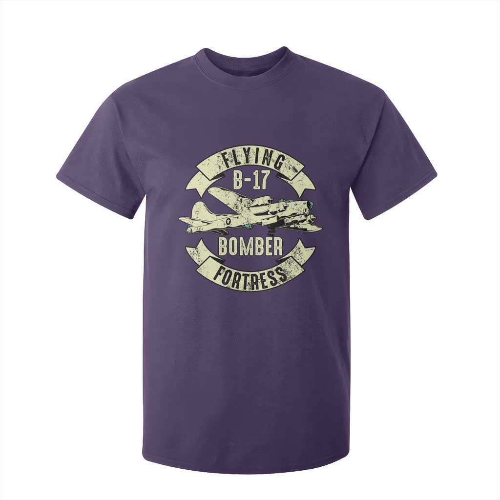 Vintage B-17 Bomber WW2 Aircraft T Shirt For Kid Plane Aviation Fighter Airplane Retro Grunge