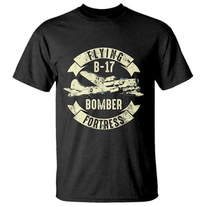 Vintage B-17 Bomber WW2 Aircraft T Shirt Plane Aviation Fighter Airplane Retro Grunge