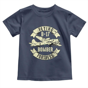 Vintage B-17 Bomber WW2 Aircraft Toddler T Shirt Plane Aviation Fighter Airplane Retro Grunge