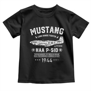 P-51 Mustang Toddler T Shirt North American Aviation WW2 P51 Fighter Plane