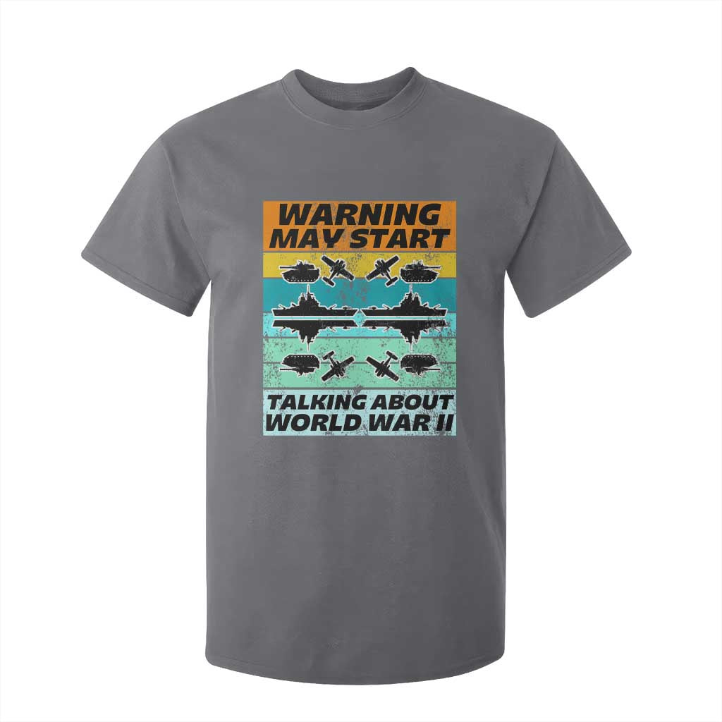 Retro World War 2 Memorabilia T Shirt For Kid May Start Talking About WWII WW2 Gear