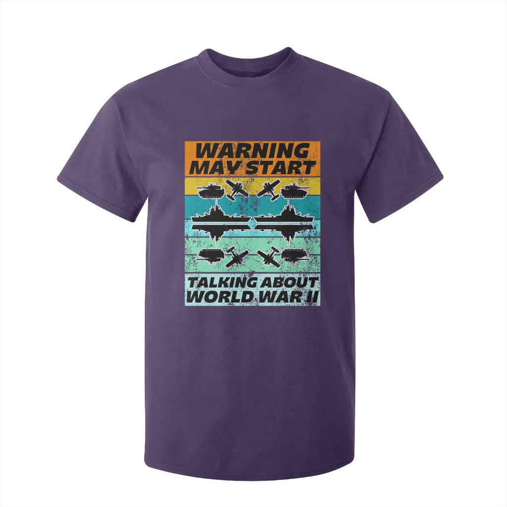 Retro World War 2 Memorabilia T Shirt For Kid May Start Talking About WWII WW2 Gear