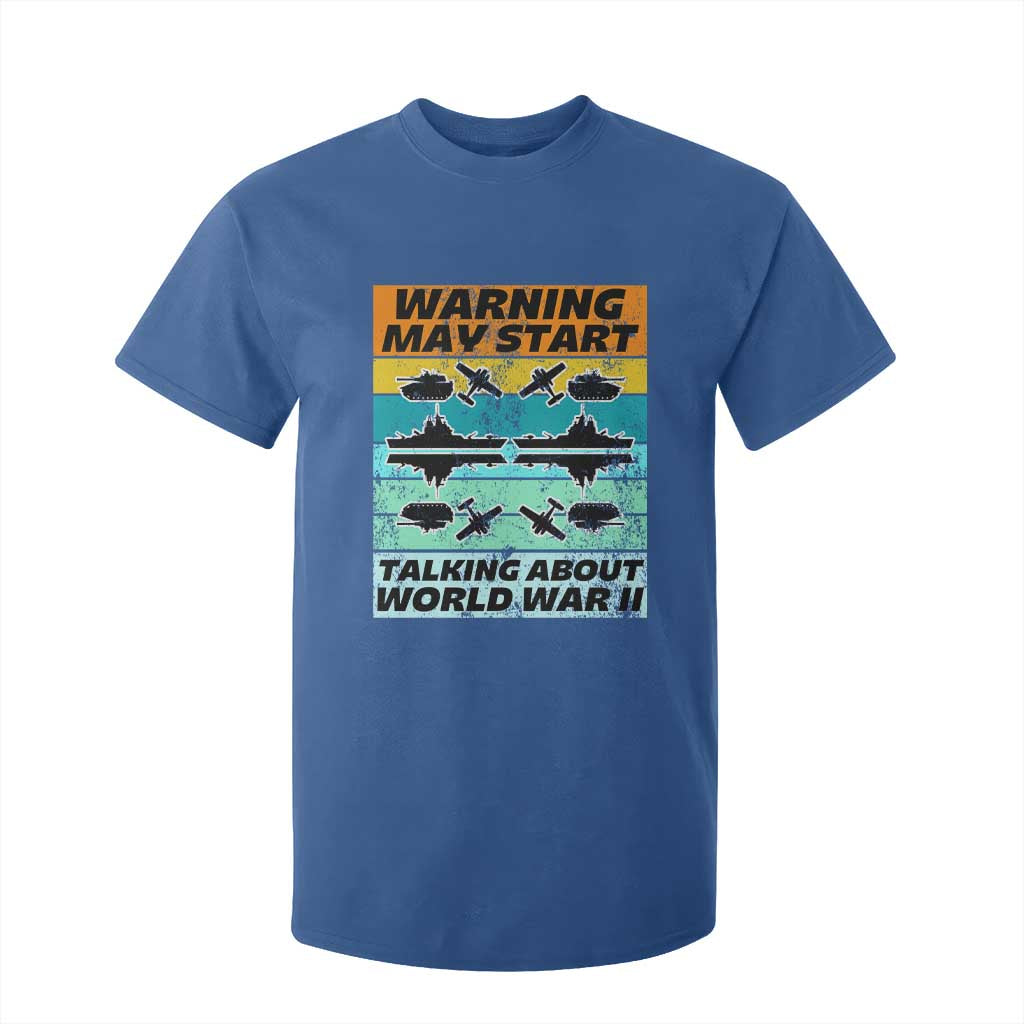 Retro World War 2 Memorabilia T Shirt For Kid May Start Talking About WWII WW2 Gear