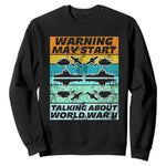 Retro World War 2 Memorabilia Sweatshirt May Start Talking About WWII WW2 Gear