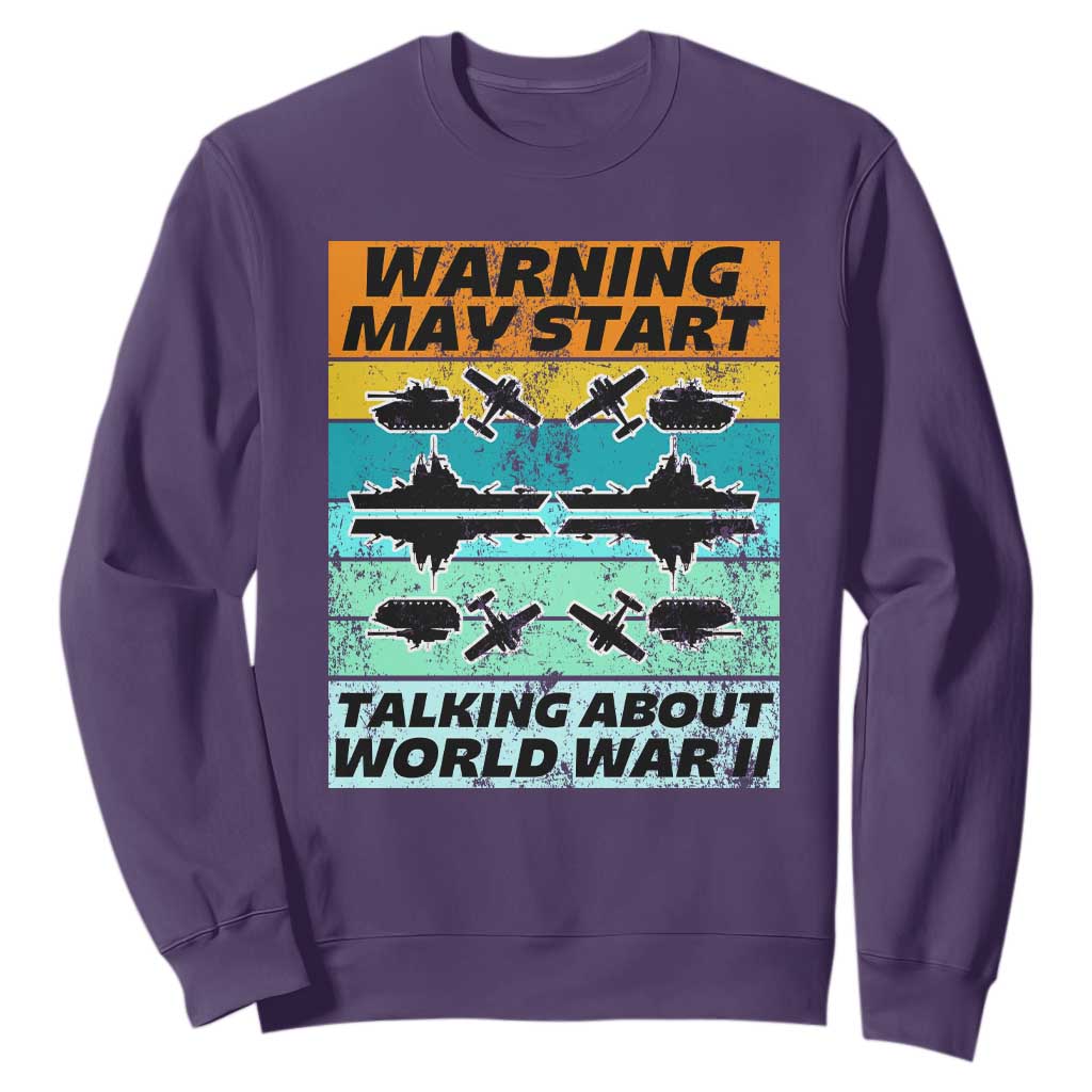 Retro World War 2 Memorabilia Sweatshirt May Start Talking About WWII WW2 Gear