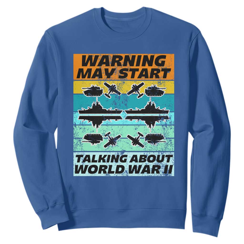 Retro World War 2 Memorabilia Sweatshirt May Start Talking About WWII WW2 Gear