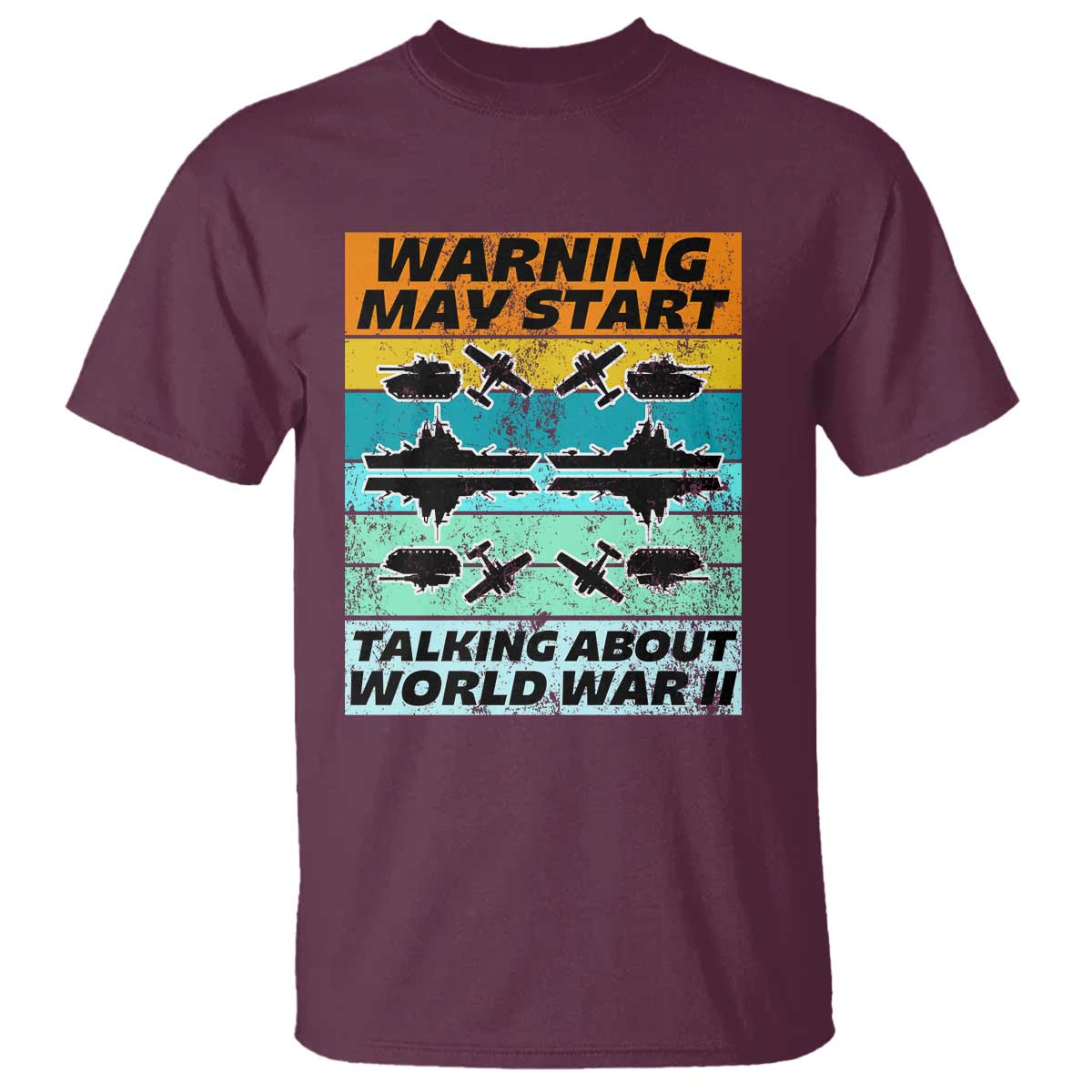 Retro World War 2 Memorabilia T Shirt May Start Talking About WWII WW2 Gear