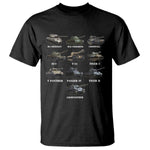 WW2 Tanks T Shirt M4 Sherman Panzer IV Tiger II T-34 History Buff