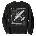 B-17 Flying Fortress Sweatshirt WW2 B-17G Bomber Vintage Aviation