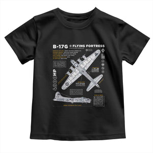 B-17 Flying Fortress Toddler T Shirt WW2 B-17G Bomber Vintage Aviation