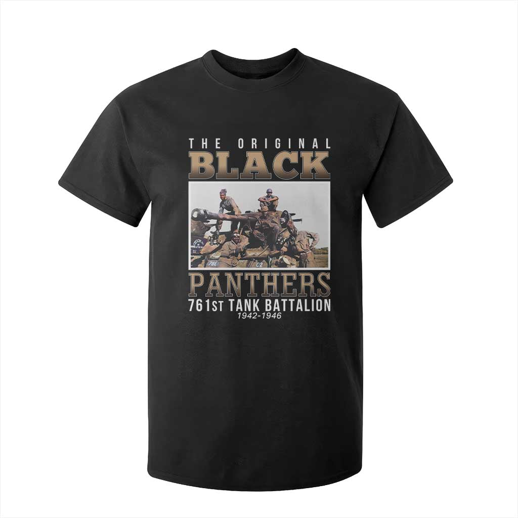 761st Tank Battalion Tribute T Shirt For Kid Black Panthers WW2 Heroes