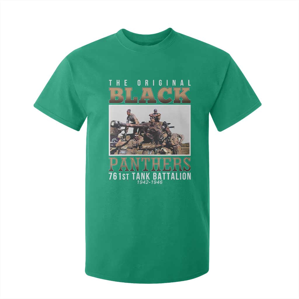 761st Tank Battalion Tribute T Shirt For Kid Black Panthers WW2 Heroes
