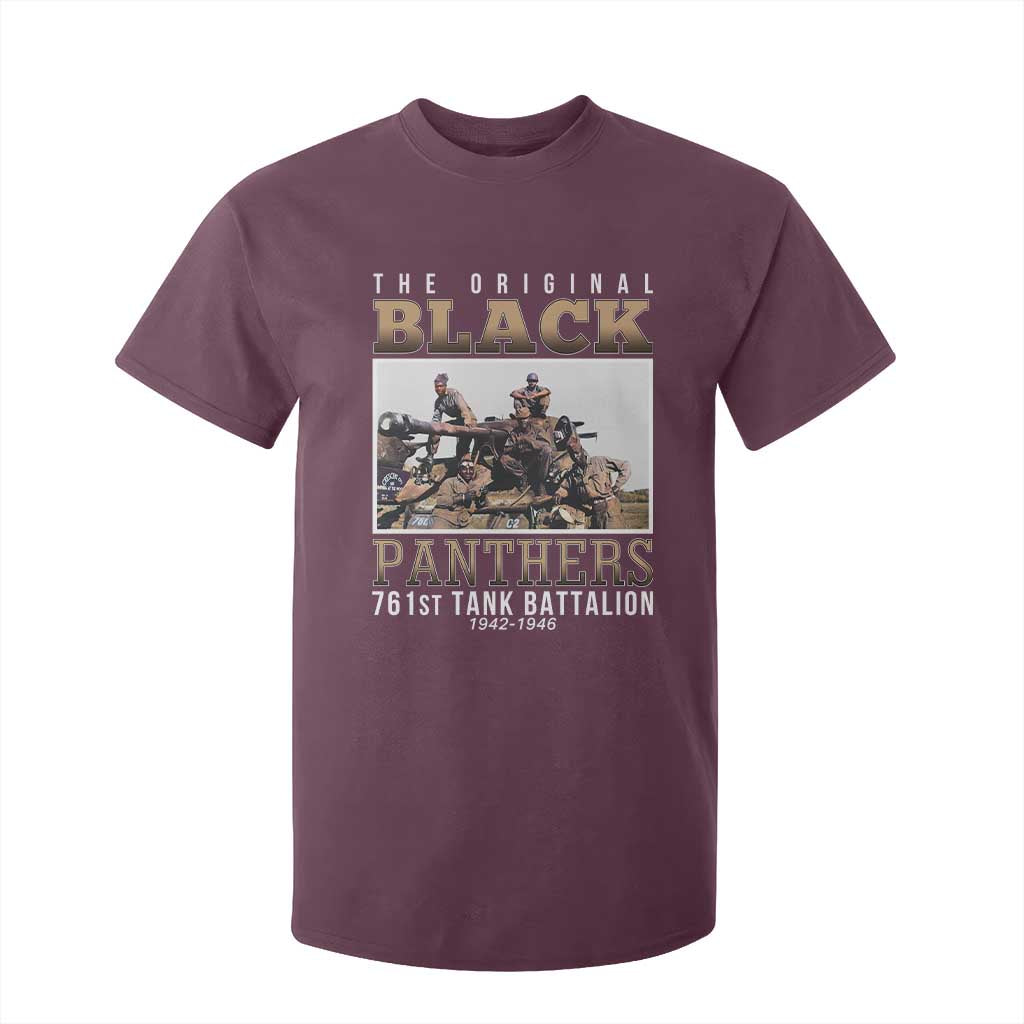 761st Tank Battalion Tribute T Shirt For Kid Black Panthers WW2 Heroes