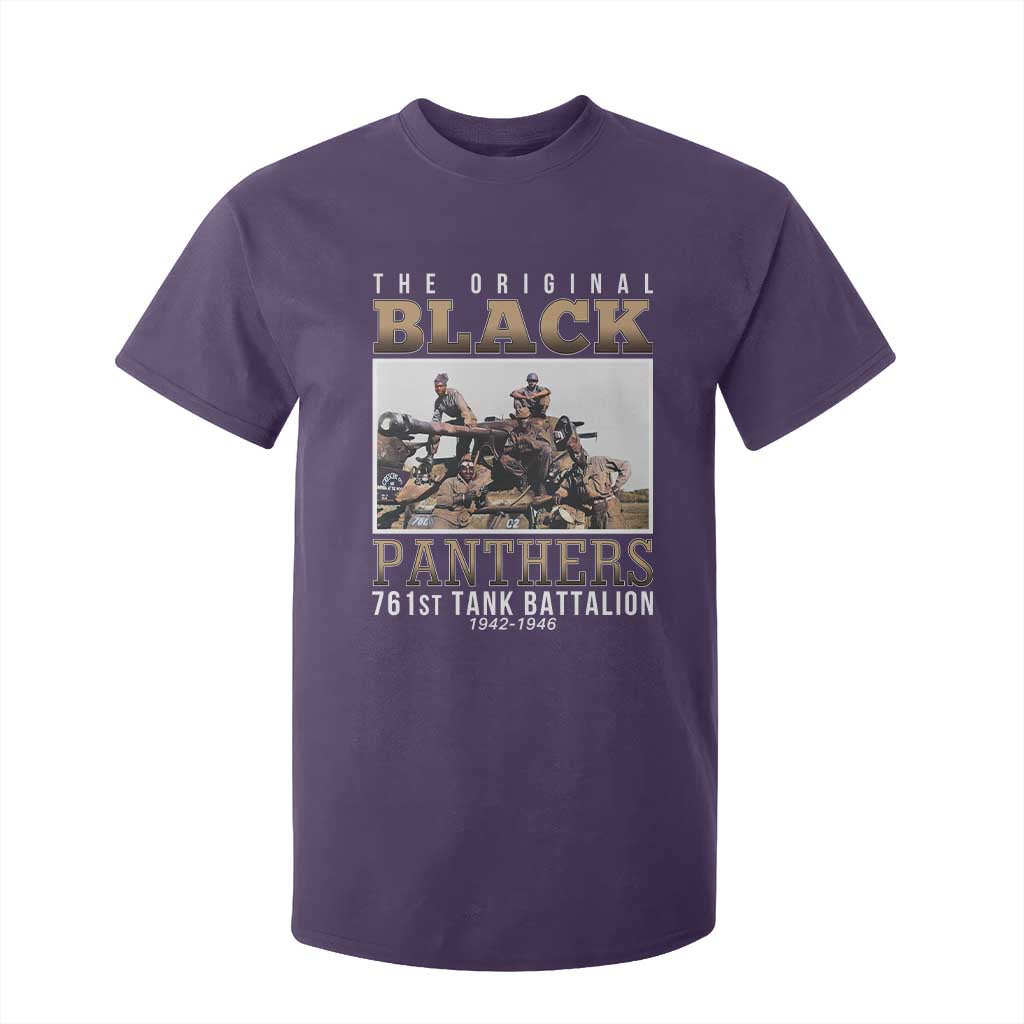 761st Tank Battalion Tribute T Shirt For Kid Black Panthers WW2 Heroes