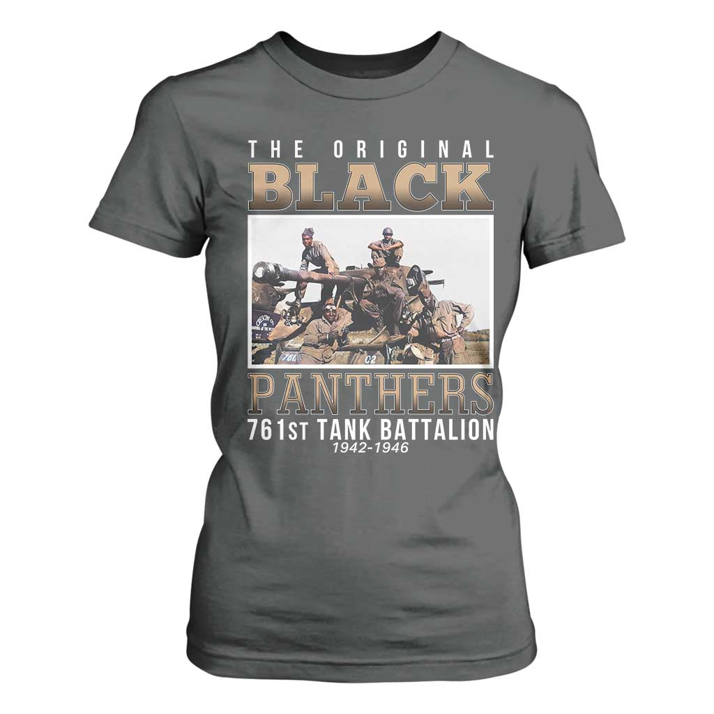 761st Tank Battalion Tribute T Shirt For Women Black Panthers WW2 Heroes
