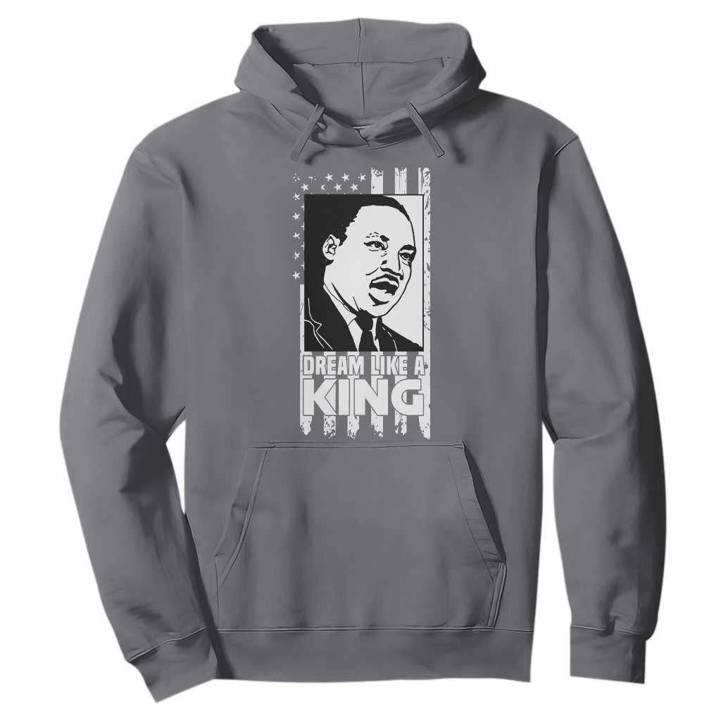 Martin Luther King Jr. Hoodie Dream Like A King MLK Black History American Flag