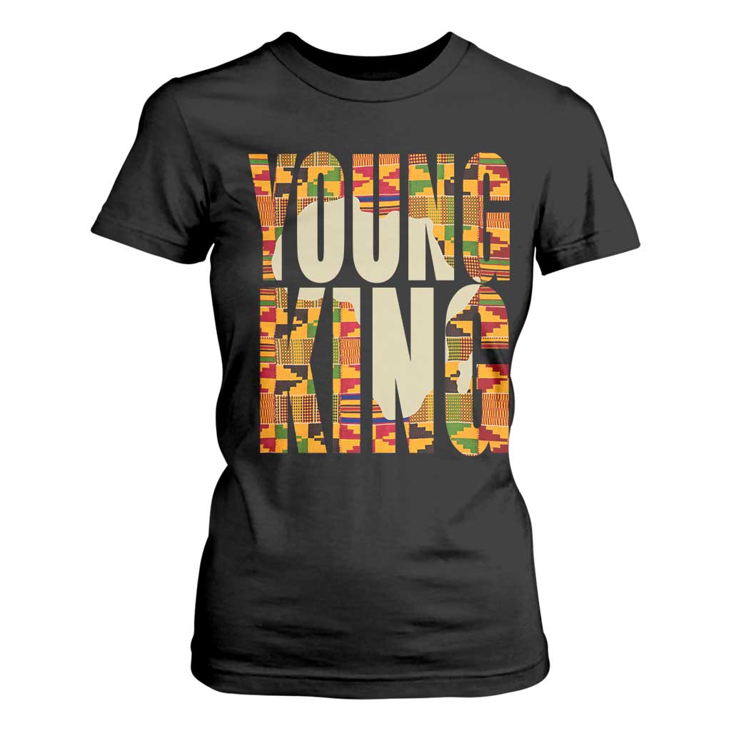 African Kente Young King T Shirt For Women