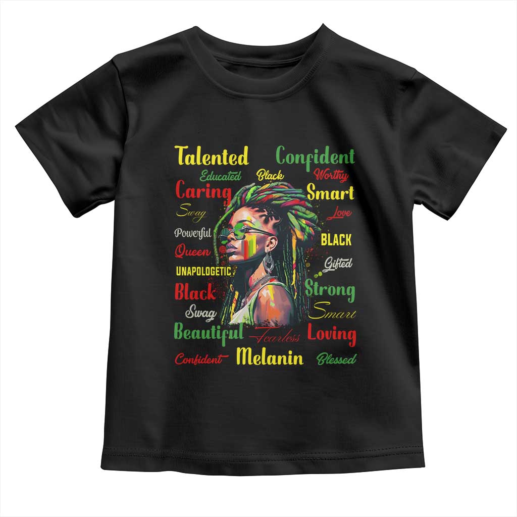 Melanin Locs Girl Baby Shirt Dreadlock Black Pride African American