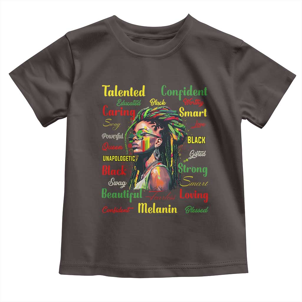 Melanin Locs Girl Baby Shirt Dreadlock Black Pride African American