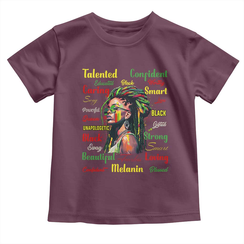 Melanin Locs Girl Baby Shirt Dreadlock Black Pride African American