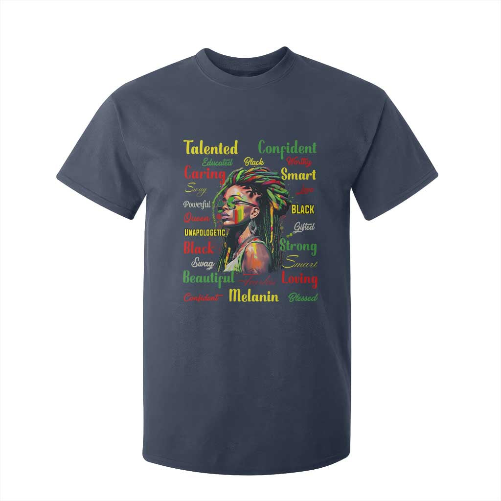 Melanin Locs Girl T Shirt For Kid Dreadlock Black Pride African American