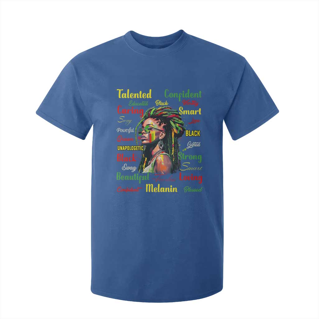 Melanin Locs Girl T Shirt For Kid Dreadlock Black Pride African American