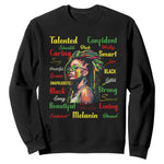 Melanin Locs Girl Sweatshirt Dreadlock Black Pride African American