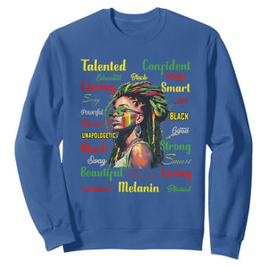 Melanin Locs Girl Sweatshirt Dreadlock Black Pride African American