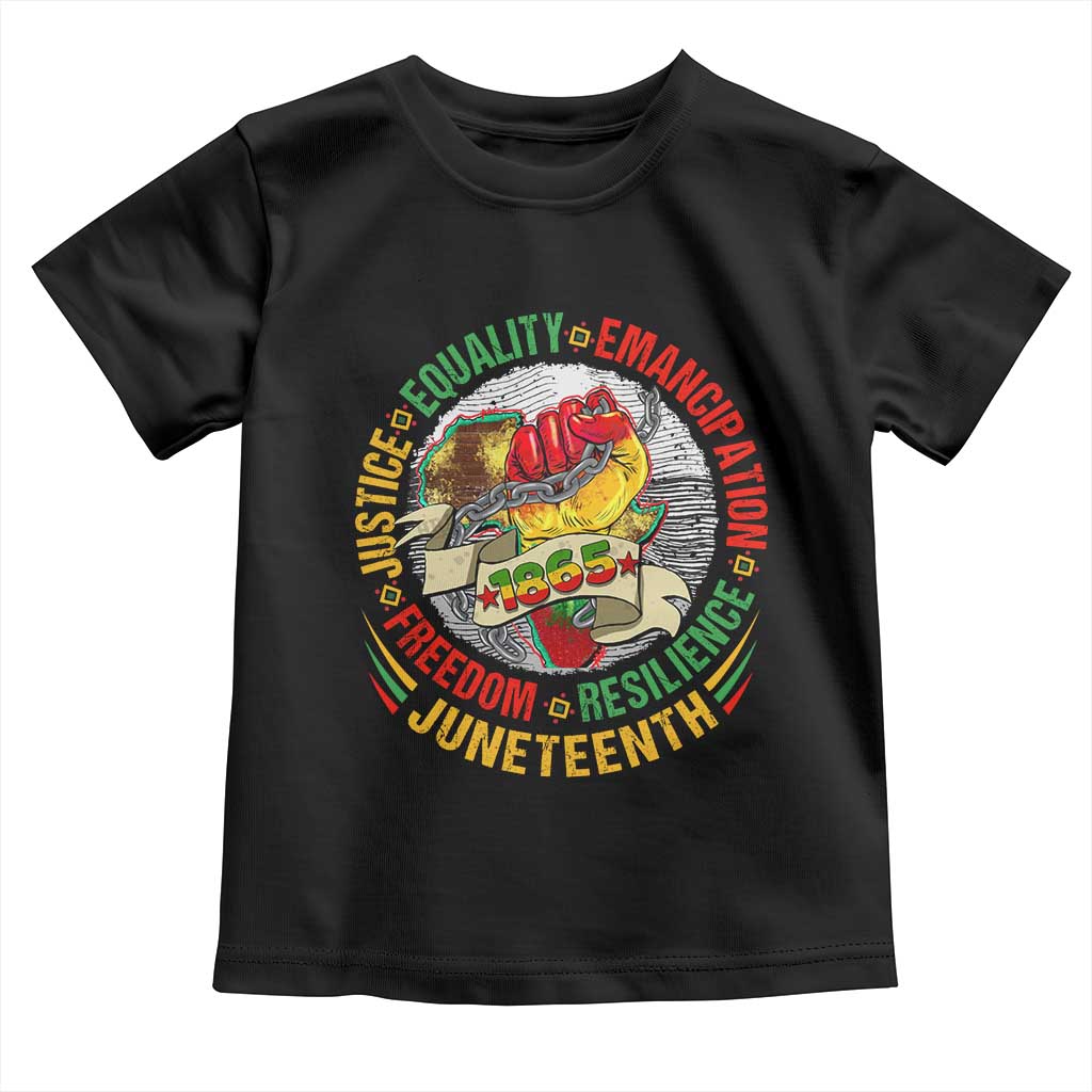Juneteenth 1865 Baby Shirt Freedom Justice Equality Emancipation Resilience Independence Day