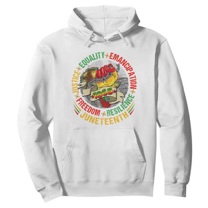 Juneteenth 1865 Hoodie Freedom Justice Equality Emancipation Resilience Independence Day